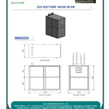 Water Source SGE Heat Pump : Water to Water SGE Heat Pump Model 80kW