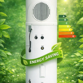 All In One Heat Pump เครื่องทำน้ำร้อนฮีทปั๊มแบบถังรวม 300 ลิตร